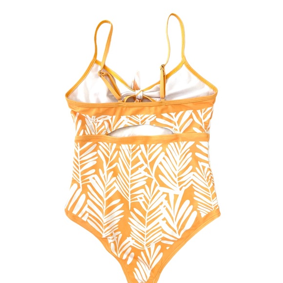 Shein Knot Front Cut Out One Piece Swimsuit M - Picture 2 of 6